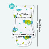 Maxbell 20Pcs Dog Booties Paw Protect Pet Socks for Travel Outdoor Medium Small Dogs Green M