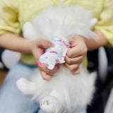 Maxbell 20Pcs Dog Booties Paw Protect Pet Socks for Travel Outdoor Medium Small Dogs Pink S