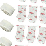 Maxbell 20Pcs Dog Booties Paw Protect Pet Socks for Travel Outdoor Medium Small Dogs Pink M