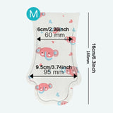 Maxbell 20Pcs Dog Booties Paw Protect Pet Socks for Travel Outdoor Medium Small Dogs Pink M