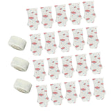 Maxbell 20Pcs Dog Booties Paw Protect Pet Socks for Travel Outdoor Medium Small Dogs Pink M