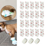 Maxbell 20Pcs Dog Booties Paw Protect Pet Socks for Travel Outdoor Medium Small Dogs Pink M