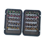 Maxbell 50Pcs Fly Fishing Flies Kit Lifelike with Fly Box Professional Fishing Lures