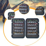 Maxbell 50Pcs Fly Fishing Flies Kit Lifelike with Fly Box Professional Fishing Lures