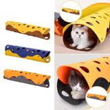 Maxbell Cat Tunnel for Indoor Cats Play for Hide Playing Self Entertainment Exercise Yellow Brown