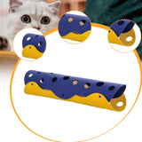 Maxbell Cat Tunnel for Indoor Cats Play for Hide Playing Self Entertainment Exercise Yellow Blue