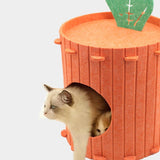 Maxbell Cat House Pet Accessory Sturdy Scratching Pad Hideaway Bed for Multiple Cats S