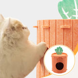 Maxbell Cat House Pet Accessory Sturdy Scratching Pad Hideaway Bed for Multiple Cats S
