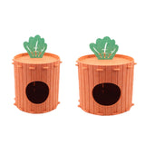 Maxbell Cat House Pet Accessory Sturdy Scratching Pad Hideaway Bed for Multiple Cats S