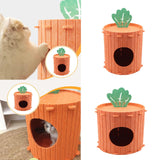 Maxbell Cat House Pet Accessory Sturdy Scratching Pad Hideaway Bed for Multiple Cats S