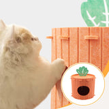 Maxbell Cat House Pet Accessory Sturdy Scratching Pad Hideaway Bed for Multiple Cats L