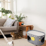 Maxbell Cat House Furniture Protector Grind Claw Sturdy Hideaway Bed for Indoor Cats grey
