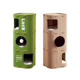 Maxbell Cat House Cosy Pet Supplies Rest Nest Indoor Cats Sleep Kitten Play Cat Tree Green