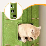 Maxbell Cat House Cosy Pet Supplies Rest Nest Indoor Cats Sleep Kitten Play Cat Tree Green