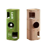 Maxbell Cat House Cosy Pet Supplies Rest Nest Indoor Cats Sleep Kitten Play Cat Tree Green