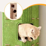 Maxbell Cat House Cosy Pet Supplies Rest Nest Indoor Cats Sleep Kitten Play Cat Tree Brown