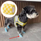 Maxbell Pet Wrap 450cm Long Bandage for Small Animal Small Medium Dogs Cats 5cm Yellow