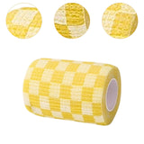 Maxbell Pet Wrap 450cm Long Bandage for Small Animal Small Medium Dogs Cats 7.5cm Yellow