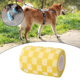 Maxbell Pet Wrap 450cm Long Bandage for Small Animal Small Medium Dogs Cats 7.5cm Yellow