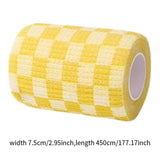 Maxbell Pet Wrap 450cm Long Bandage for Small Animal Small Medium Dogs Cats 7.5cm Yellow