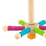 Maxbell Bird Perch Toy Rotating Bird Perch for Budgerigar Cockatiels Small Parakeets