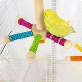 Maxbell Bird Perch Toy Rotating Bird Perch for Budgerigar Cockatiels Small Parakeets