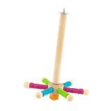 Maxbell Bird Perch Toy Rotating Bird Perch for Budgerigar Cockatiels Small Parakeets