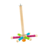 Maxbell Bird Perch Toy Rotating Bird Perch for Budgerigar Cockatiels Small Parakeets