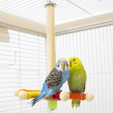 Maxbell Bird Perch Toy Rotating Bird Perch for Budgerigar Cockatiels Small Parakeets