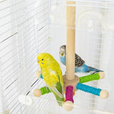 Maxbell Bird Perch Toy Rotating Bird Perch for Budgerigar Cockatiels Small Parakeets