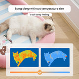 Maxbell Dog Cooling Mat Nest Multifunction Summer Cushion for Small Dogs Travel Home M