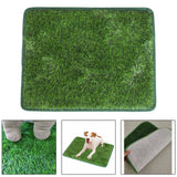 Maxbell Fake Grass Pee for Dog Bedpan Artificial Grass Rug for Patio Bathroom Kitten 70cmx90cm