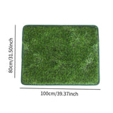 Maxbell Fake Grass Pee for Dog Bedpan Artificial Grass Rug for Patio Bathroom Kitten 80cmx100cm