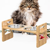 Maxbell Elevated Dog Bowls Feeder Non Slip Raised for Small Medium Dogs Kitten Puppy