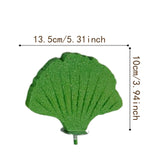 Maxbell Ginkgo Leaf Pet Parrot Perch Paw Grinding Stick for Lovebirds Macaws Budgies Green