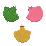 Maxbell Ginkgo Leaf Pet Parrot Perch Paw Grinding Stick for Lovebirds Macaws Budgies Green