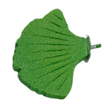 Maxbell Ginkgo Leaf Pet Parrot Perch Paw Grinding Stick for Lovebirds Macaws Budgies Green