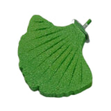 Maxbell Ginkgo Leaf Pet Parrot Perch Paw Grinding Stick for Lovebirds Macaws Budgies Green