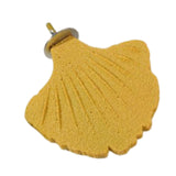 Maxbell Ginkgo Leaf Pet Parrot Perch Paw Grinding Stick for Lovebirds Macaws Budgies Yellow