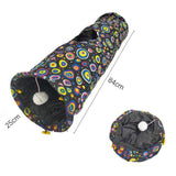 Maxbell Cat Tunnel Portable Hiding Interactive Toy for Indoor Cats Small Animals Pet Black