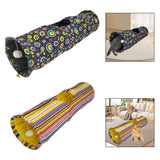 Maxbell Cat Tunnel Portable Hiding Interactive Toy for Indoor Cats Small Animals Pet Black