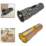 Maxbell Cat Tunnel Portable Hiding Interactive Toy for Indoor Cats Small Animals Pet Black