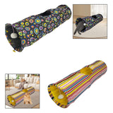 Maxbell Cat Tunnel Portable Hiding Interactive Toy for Indoor Cats Small Animals Pet Black