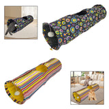 Maxbell Cat Tunnel Portable Hiding Interactive Toy for Indoor Cats Small Animals Pet Black