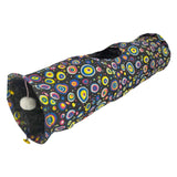 Maxbell Cat Tunnel Portable Hiding Interactive Toy for Indoor Cats Small Animals Pet Black