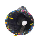 Maxbell Cat Tunnel Portable Hiding Interactive Toy for Indoor Cats Small Animals Pet Black