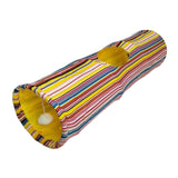 Maxbell Cat Tunnel Portable Hiding Interactive Toy for Indoor Cats Small Animals Pet Yellow