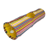 Maxbell Cat Tunnel Portable Hiding Interactive Toy for Indoor Cats Small Animals Pet Yellow