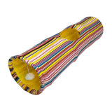 Maxbell Cat Tunnel Portable Hiding Interactive Toy for Indoor Cats Small Animals Pet Yellow