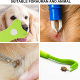 Maxbell Pet Tick Removal Tools 8 in 1 Picker Tick Tweezers for Animals Home Use Cats